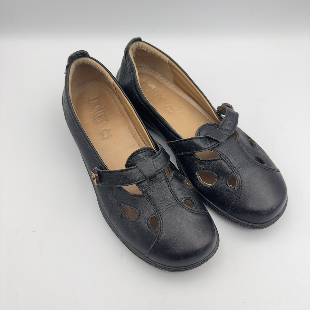 Hotter Comfort Concept Shoes Women's US Size 7 "Nirvana" Black Mary Jane‎